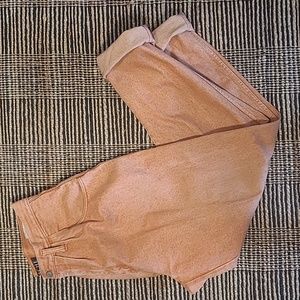 RARE VINTAGE ORANGE PLEATED HIGH WAIST BALLON JEANS